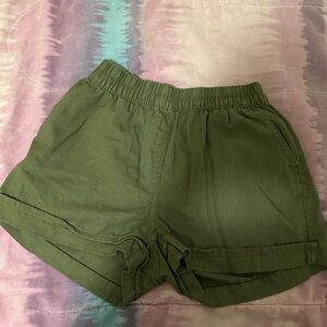 Olive Green Women's Shorts